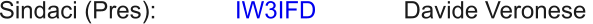 Sindaci (Pres):  IW3IFD Davide Veronese